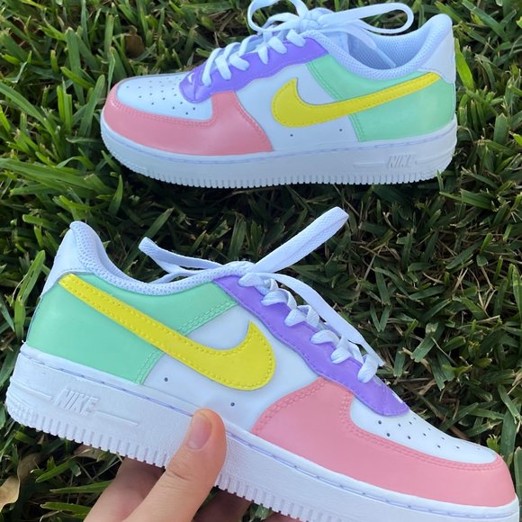 pastel air force ones